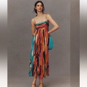 BHLDN Multicolor Strappy Dress
